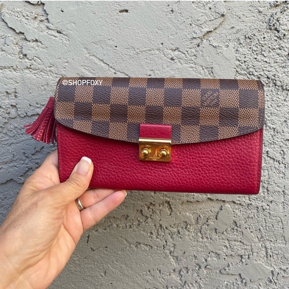 SOLD Louis Vuitton Damier Ebene Croisette Wallet - Picture 2 of 15